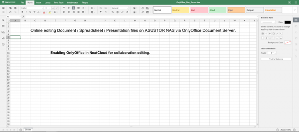 OnlyOffice Docs - ASUSTOR NAS