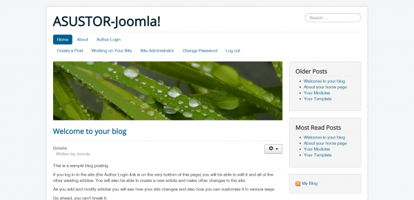 Joomla! 3 asustor NAS App