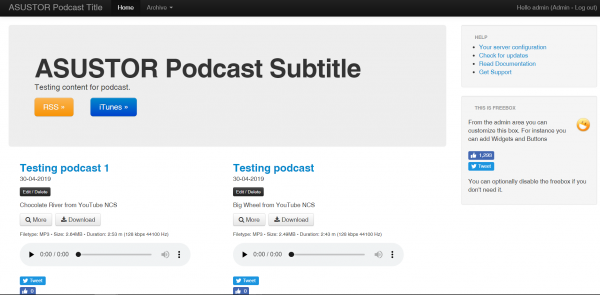 Podcast Generator asustor NAS App