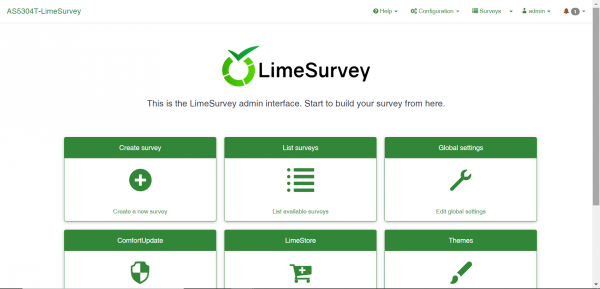 LimeSurvey asustor NAS App