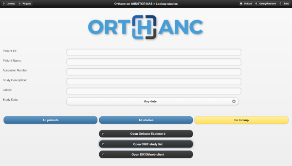 Orthanc asustor NAS App