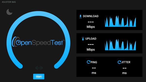 SpeedTest by OpenSpeedTest asustor NAS App