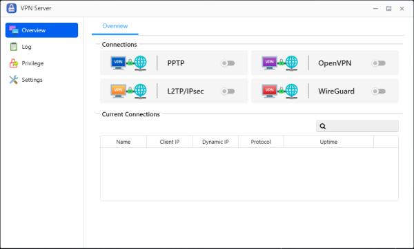 VPN Server asustor NAS App